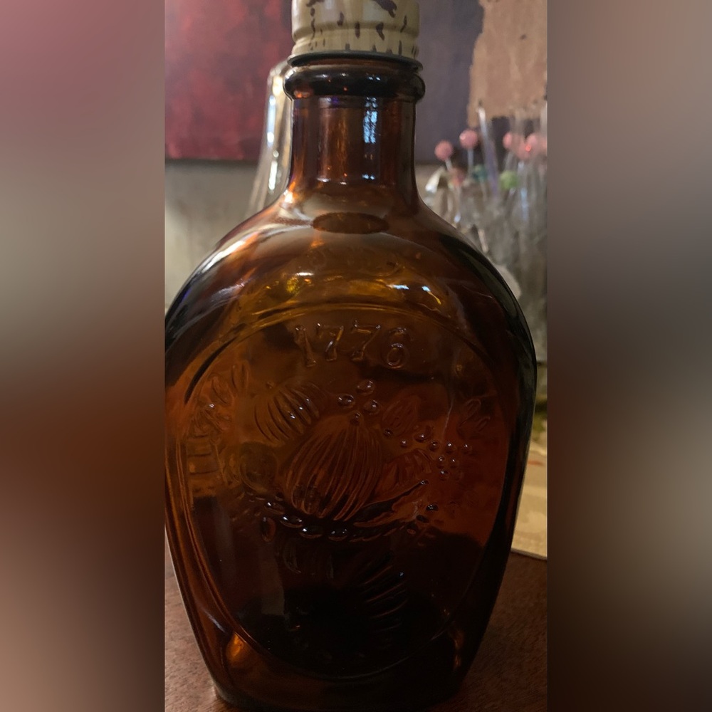 Vintage Bicentennial Log Cabin Jar